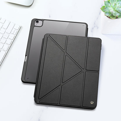 For iPad Air 13 2024 / 2025 / 2026 DUX DUCIS Magi Series Smart Leather Tablet Case(Black)