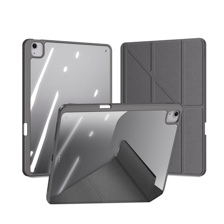 For iPad Air 13 2024 / 2025 / 2026 DUX DUCIS Magi Series Smart Leather Tablet Case(Grey)