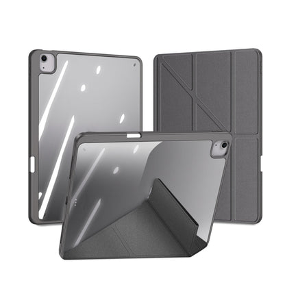 For iPad Air 13 2024 / 2025 / 2026 DUX DUCIS Magi Series Smart Leather Tablet Case(Grey)