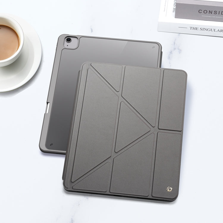 For iPad Air 13 2024 / 2025 / 2026 DUX DUCIS Magi Series Smart Leather Tablet Case(Grey)