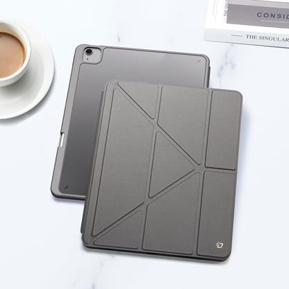 For iPad Air 13 2024 / 2025 / 2026 DUX DUCIS Magi Series Smart Leather Tablet Case(Grey)
