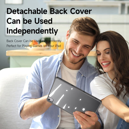 For iPad Air 13 2024 / 2025 / 2026 DUX DUCIS Magi Series Smart Leather Tablet Case(Grey)