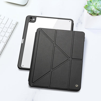 For iPad Pro 11 2025 / 2024 DUX DUCIS Magi Series Smart Leather Tablet Case(Black)