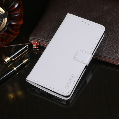 For OPPO Realme C11 idewei Crazy Horse Texture Horizontal Flip Leather Case with Holder & Card Slots & Wallet(White)