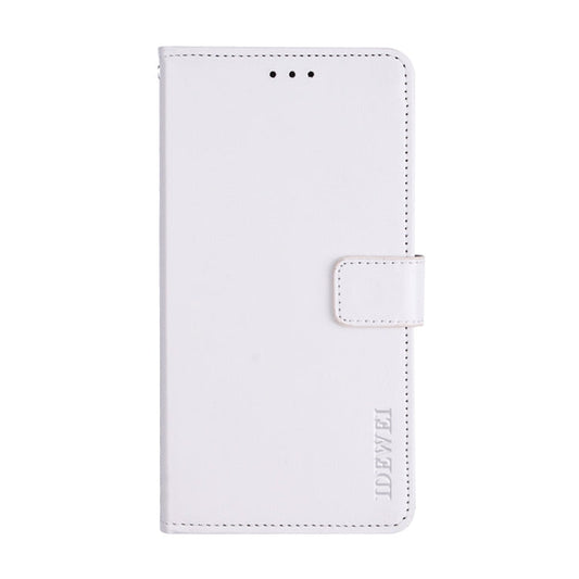 For OPPO Realme C11 idewei Crazy Horse Texture Horizontal Flip Leather Case with Holder & Card Slots & Wallet(White)