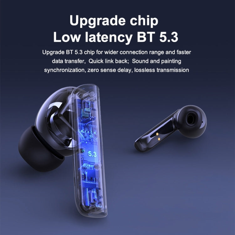 Langsdom TA03 ANC Active Noise Reduction Wireless Bluetooth Earphone(Black)