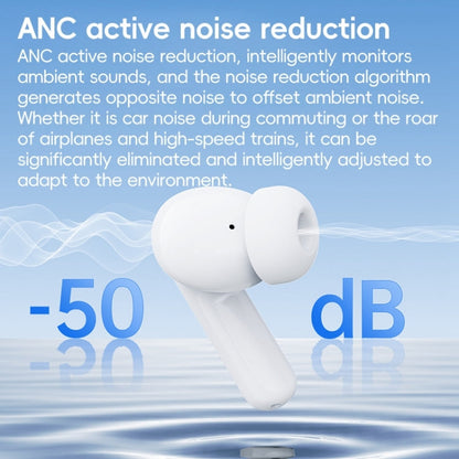Langsdom TA08 Active Noise Reduction Wireless Bluetooth Earphone(White)