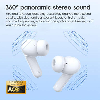 Langsdom TA08 Active Noise Reduction Wireless Bluetooth Earphone(White)