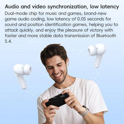 Langsdom TA08 Active Noise Reduction Wireless Bluetooth Earphone(White)