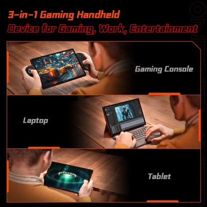 ONE-NETBOOK OneXPlayer X1 10.95 inch Handheld Game Console, 32GB+1TB, Windows 11 AMD Ryzen 7 8840U(Black)