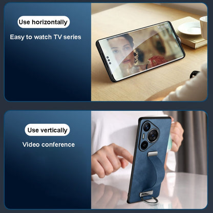 For Huawei nova 13 Pro SULADA PC Hybrid Leather Texture Skin Feel Shockproof Phone Case(Black)