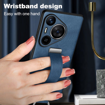 For Huawei nova 12 / nova 13 SULADA PC Hybrid Leather Texture Skin Feel Shockproof Phone Case(Blue)