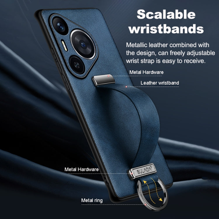 For Huawei nova 13 Pro SULADA PC Hybrid Leather Texture Skin Feel Shockproof Phone Case(Green)