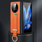 For vivo X Fold3 SULADA PC + Leather Texture Skin Feel Shockproof Phone Case(Orange)