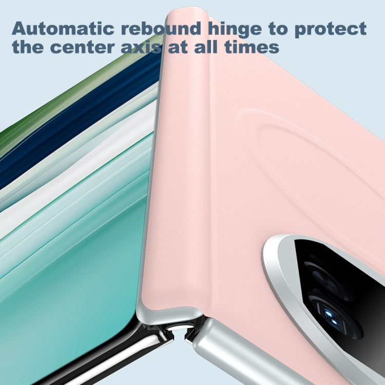 Pour Huawei Mate X5 SULADA Étui de téléphone antichoc en cuir liquide effet peau (blanc)