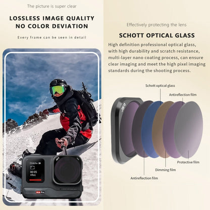 For Insta360 Ace Pro JSR ACE PRO KB Series Camera Lens Filter, Filter:ND64PL