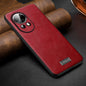 For Huawei nova 12 / nova 13 SULADA Shockproof TPU Hybrid Handmade Leather Phone Case(Red)