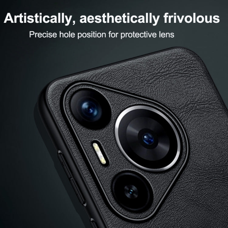 For Huawei nova 12 / nova 13 SULADA Shockproof TPU Hybrid Handmade Leather Phone Case(Brown)