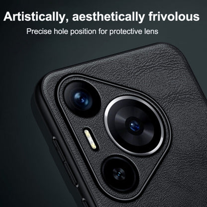 For Huawei nova 12 / nova 13 SULADA Shockproof TPU Hybrid Handmade Leather Phone Case(Brown)