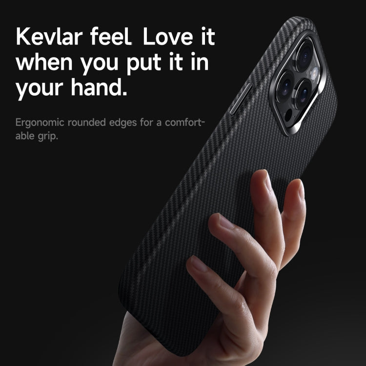 For iPhone 15 SULADA 600D Kevlar Texture PC Shockproof Phone Case(Black)