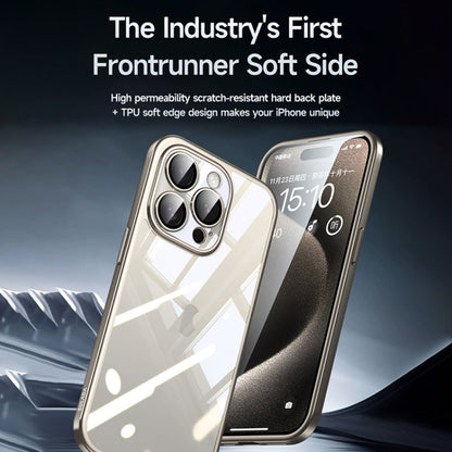 For iPhone 14 Pro Max SULADA Electroplating Frosted PC + TPU Shockproof Phone Case(Black)