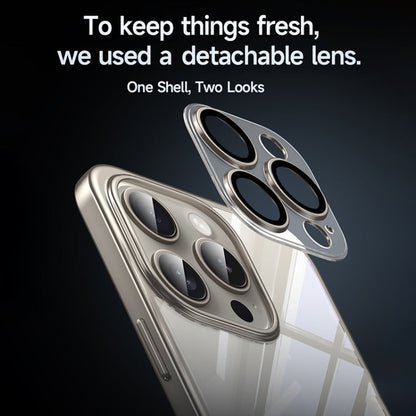 For iPhone 15 Pro SULADA Electroplating Frosted PC + TPU Shockproof Phone Case(Silver)