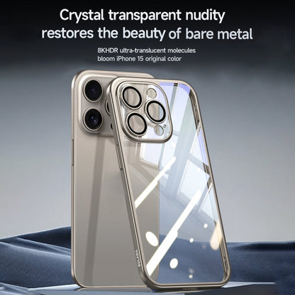 For iPhone 15 Plus SULADA Electroplating Frosted PC + TPU Shockproof Phone Case(Blue)