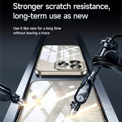 For iPhone 15 Pro SULADA Electroplating Frosted PC + TPU Shockproof Phone Case(Silver)