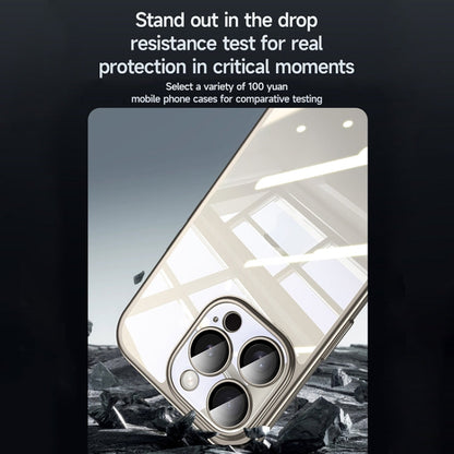 Pour iPhone 15 Pro, coque de téléphone antichoc SULADA plaquée givrée en PC + TPU (noir)