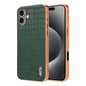 Pour iPhone 16 AZNS Coque de téléphone à couverture complète avec cadre électrolytique et texture crocodile (vert)