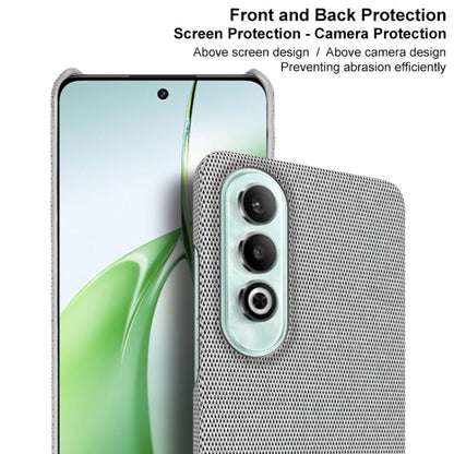 For OPPO K12 5G imak Ruiyi Series Cloth Texture PU + PC Phone Case(Black)