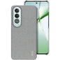 For OPPO K12 5G imak Ruiyi Series Cloth Texture PU + PC Phone Case(Light Grey)