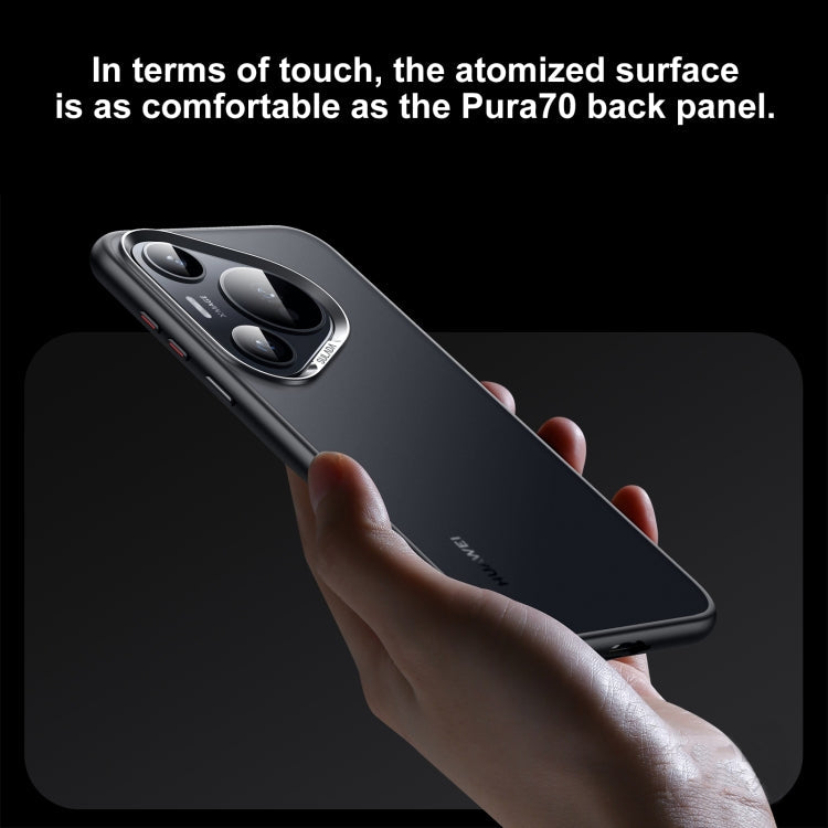 For Huawei Pura 70 Pro / 70 Pro+ SULADA Skin Feel Matte Shockproof Phone Case(Black)