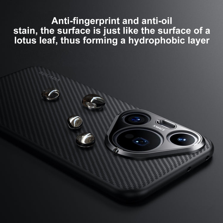 For Huawei Mate 60 Pro SULADA 600D Kevlar Texture PC Shockproof Phone Case(Black)