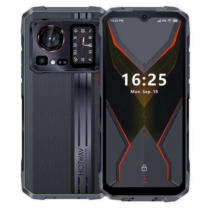 [HK Warehouse] HOTWAV Cyber 15, 12GB+256GB, IP68/IP69K Rugged Phone, 6280mAh, 6.6 inch Android 13 MediaTek MT6789 Helio G99 Octa Core, Network: 4G, NFC, OTG(Knight Black)
