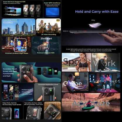 [HK Warehouse] HOTWAV Cyber 15, 12GB+256GB, IP68/IP69K Rugged Phone, 6280mAh, 6.6 inch Android 13 MediaTek MT6789 Helio G99 Octa Core, Network: 4G, NFC, OTG(Knight Black)