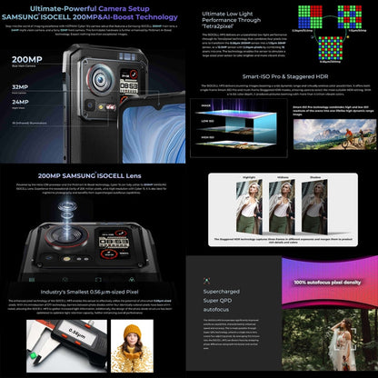 [HK Warehouse] HOTWAV Cyber 15, 12GB+256GB, IP68/IP69K Rugged Phone, 6280mAh, 6.6 inch Android 13 MediaTek MT6789 Helio G99 Octa Core, Network: 4G, NFC, OTG(Knight Black)