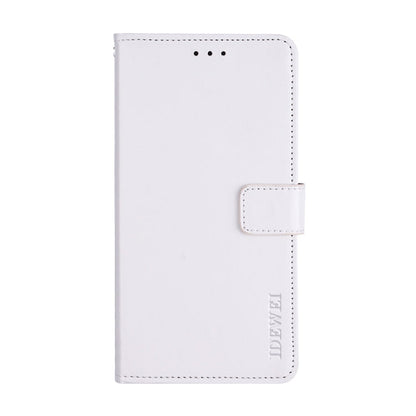 For Samsung Galaxy M01 Core idewei Crazy Horse Texture Horizontal Flip Leather Case with Holder & Card Slots & Wallet(White)