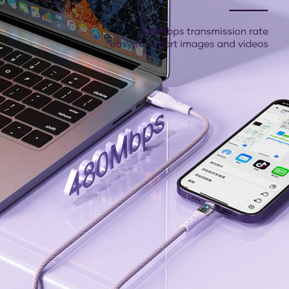 ROCK G20 1.5m 100W 3 in 1 USB-C / Type-C Fast Charging Data Cable(White)