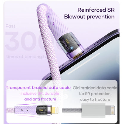 ROCK G20 1.5m 100W 3 in 1 USB-C / Type-C Fast Charging Data Cable(Black)