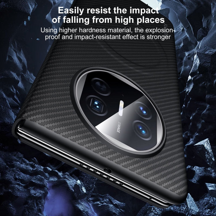 For Huawei Mate X5 SULADA Kevlar 600D Texture Smart Window Leather Phone Case(Black)