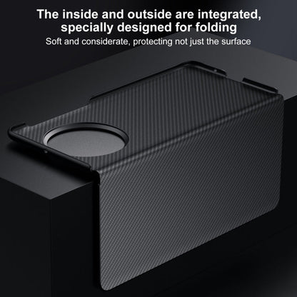 For vivo X Fold3 SULADA Kevlar 600D Texture Smart Window Leather Phone Case(Black)