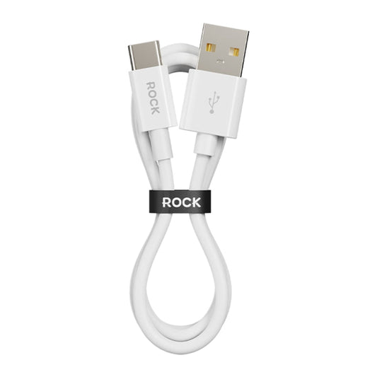 Câble de données de charge rapide USB 1 m ROCK P8 Prime Series, Interface : USB-C / Type-C 2A (Blanc)