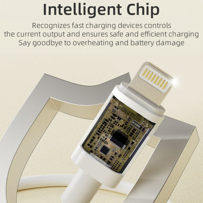 ROCK P8 Prime Series 1m USB Fast Charging Data Cable, Interface:2A USB-C / Type-C(White)