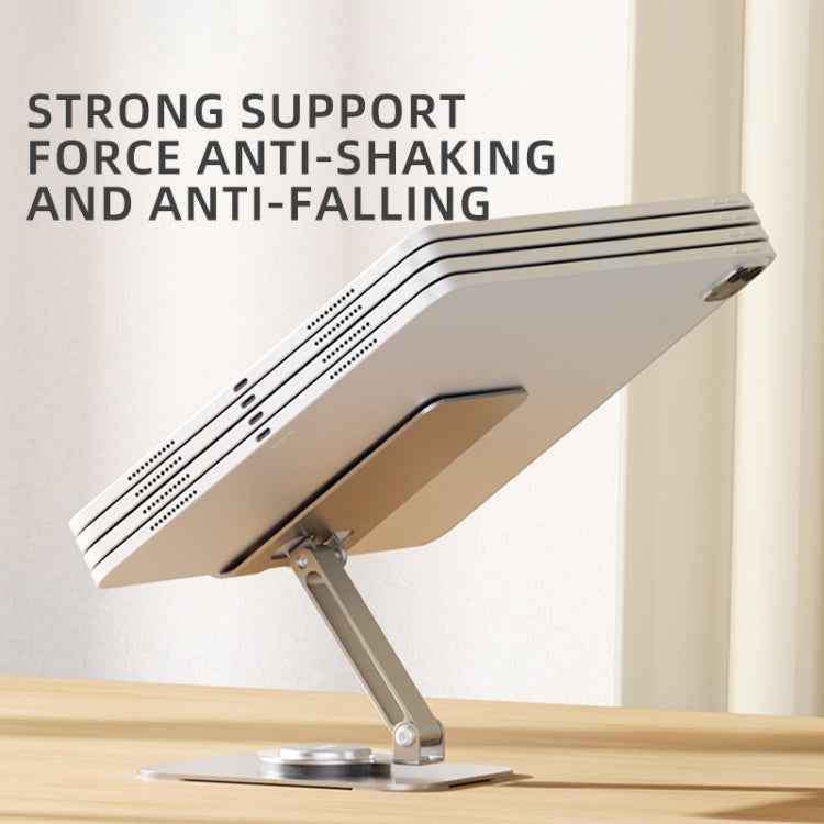 ROCK Desktop Rotating Metal Mobile Phone Holder(Grey)