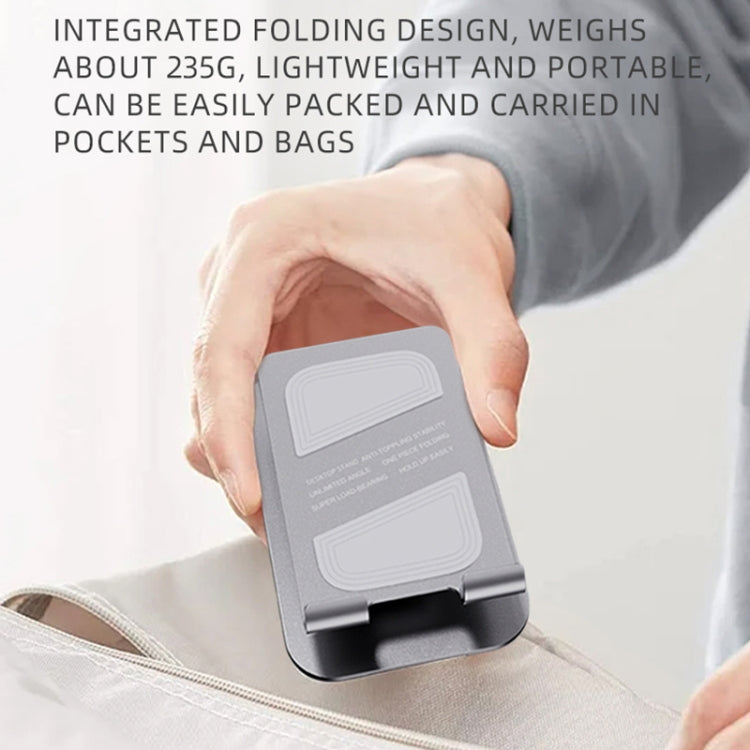 ROCK Desktop Rotating Metal Mobile Phone Holder(Grey)