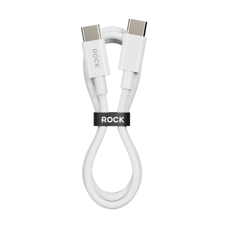 ROCK P8 Prime Series 1m USB-C / Type-C Fast Charging Data Cable, Interface:PD60W USB-C / Type-C(White)