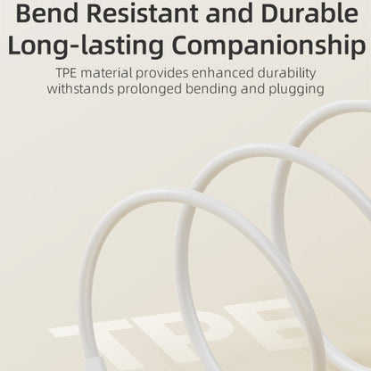 ROCK P8 Prime Series 1m USB-C / Type-C Fast Charging Data Cable, Interface:PD60W USB-C / Type-C(White)