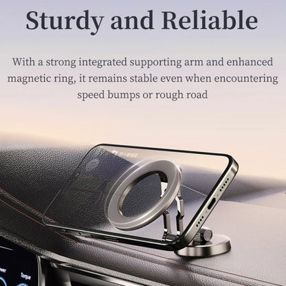 ROCK Q08 Car Magnetic Foldable Phone Holder(Black)