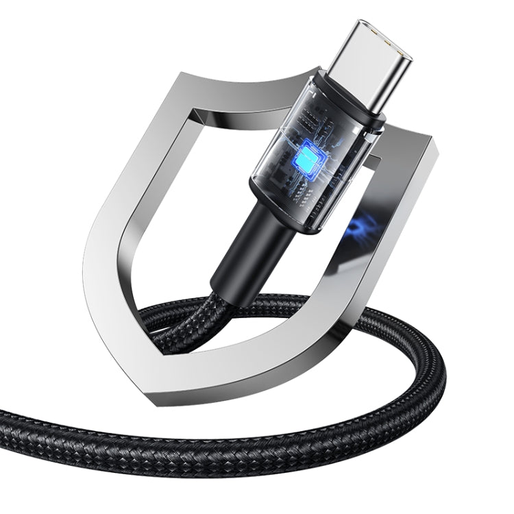 USAMS SJ727 240W USB-C / Type-C to USB-C / Type-C Aluminum Alloy Data Cable, Length: 1.2m(Tarnish)